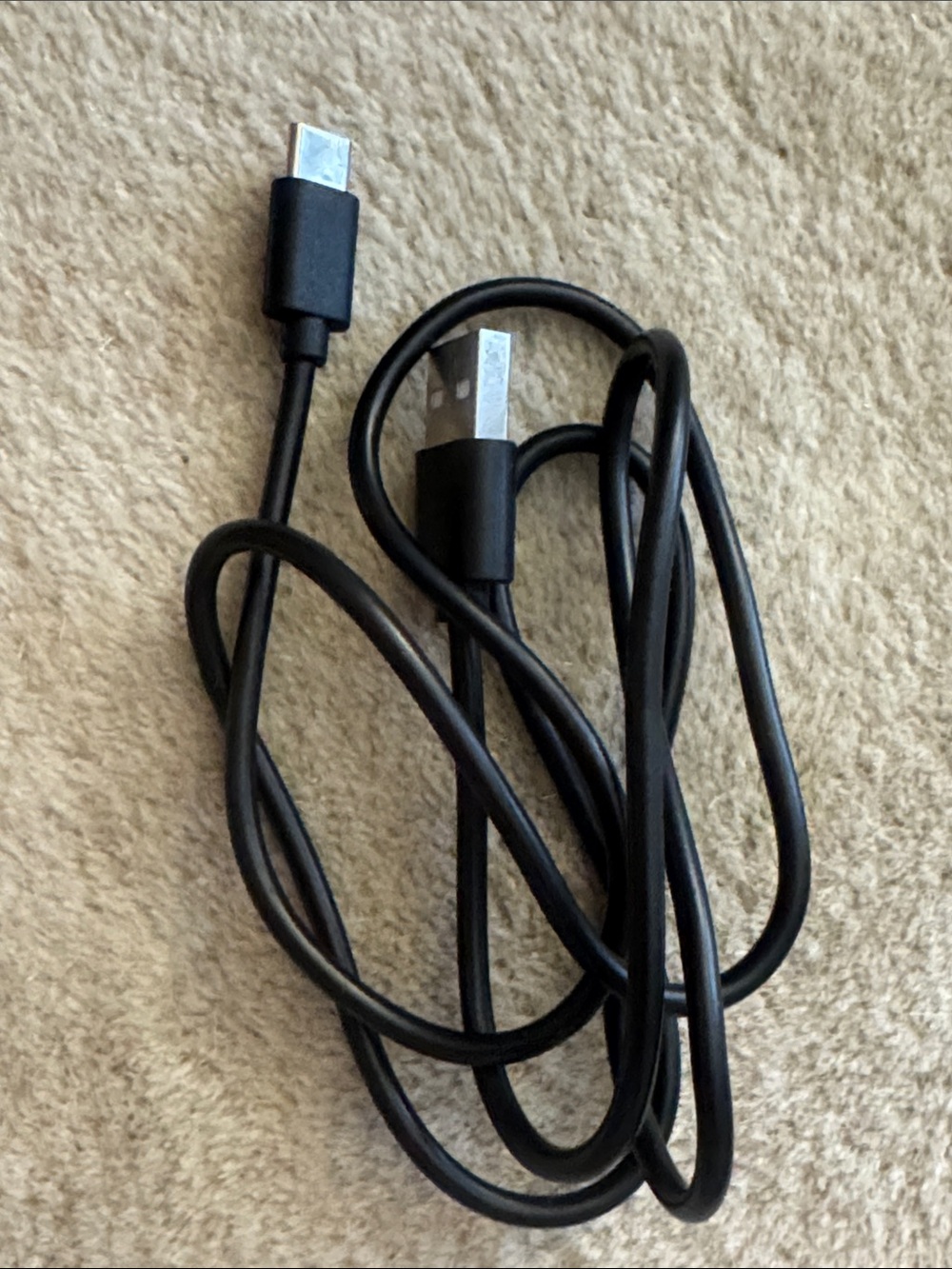 Black Micro-USB Charging Cable - Universal Smartphone Accessory